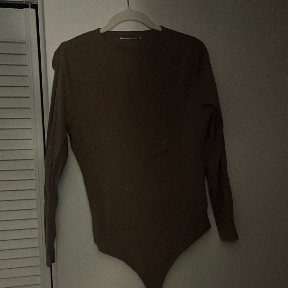 Abercrombie & Fitch Brown Long Sleeve Bodysuit